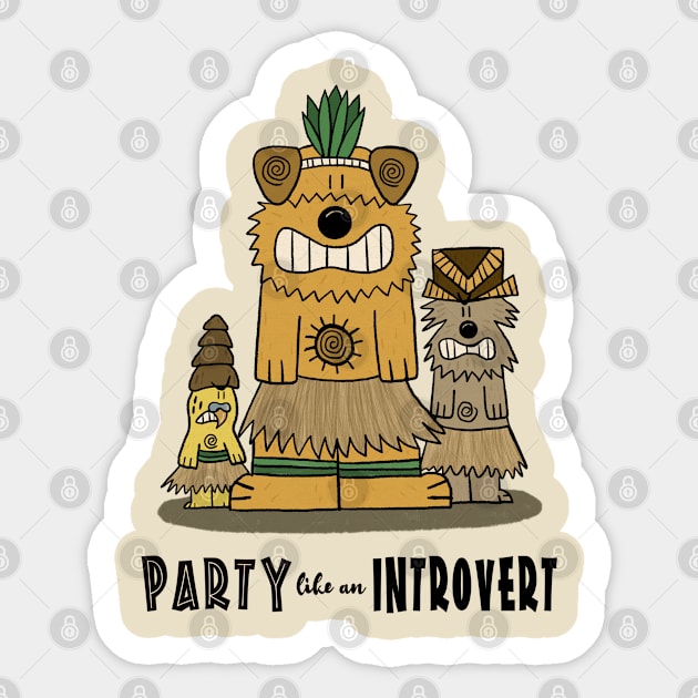 Party like an Introvert! Sticker by Hallo Molly